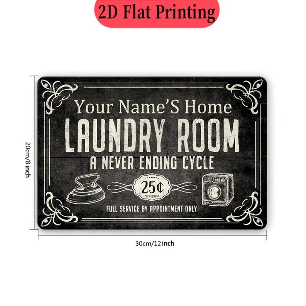 Custom Name Laundry Sign, Endl - Laundry recension och pris