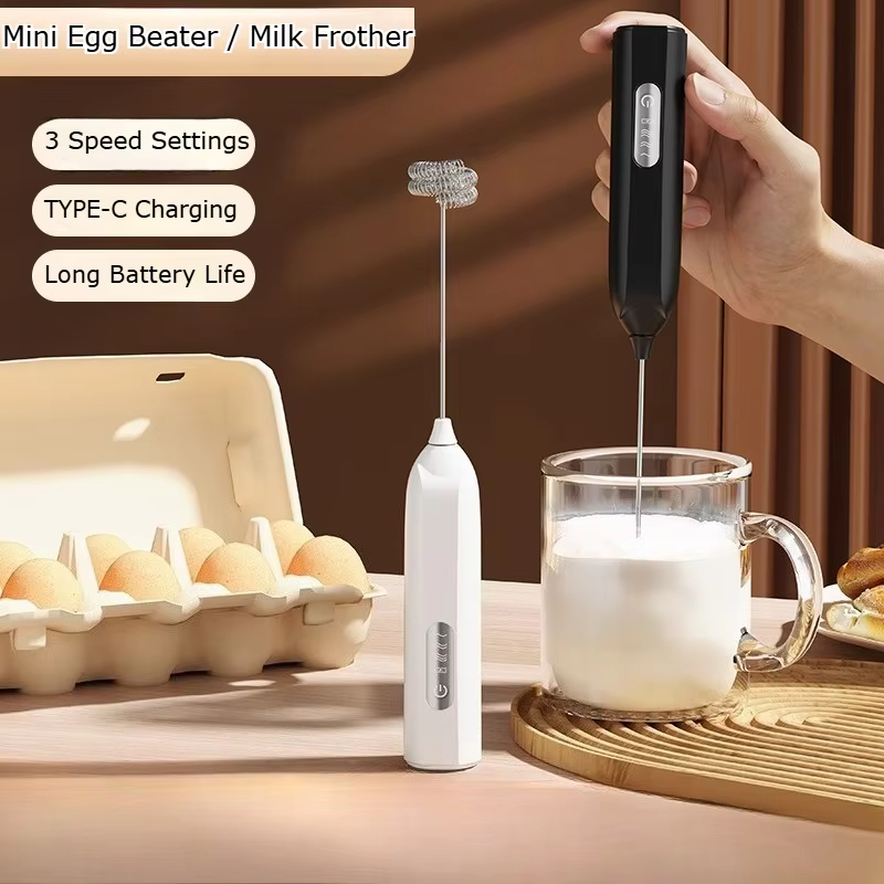 Electric Handheld Milk Frother - Portable Blender Usb Rechargeable recension och pris