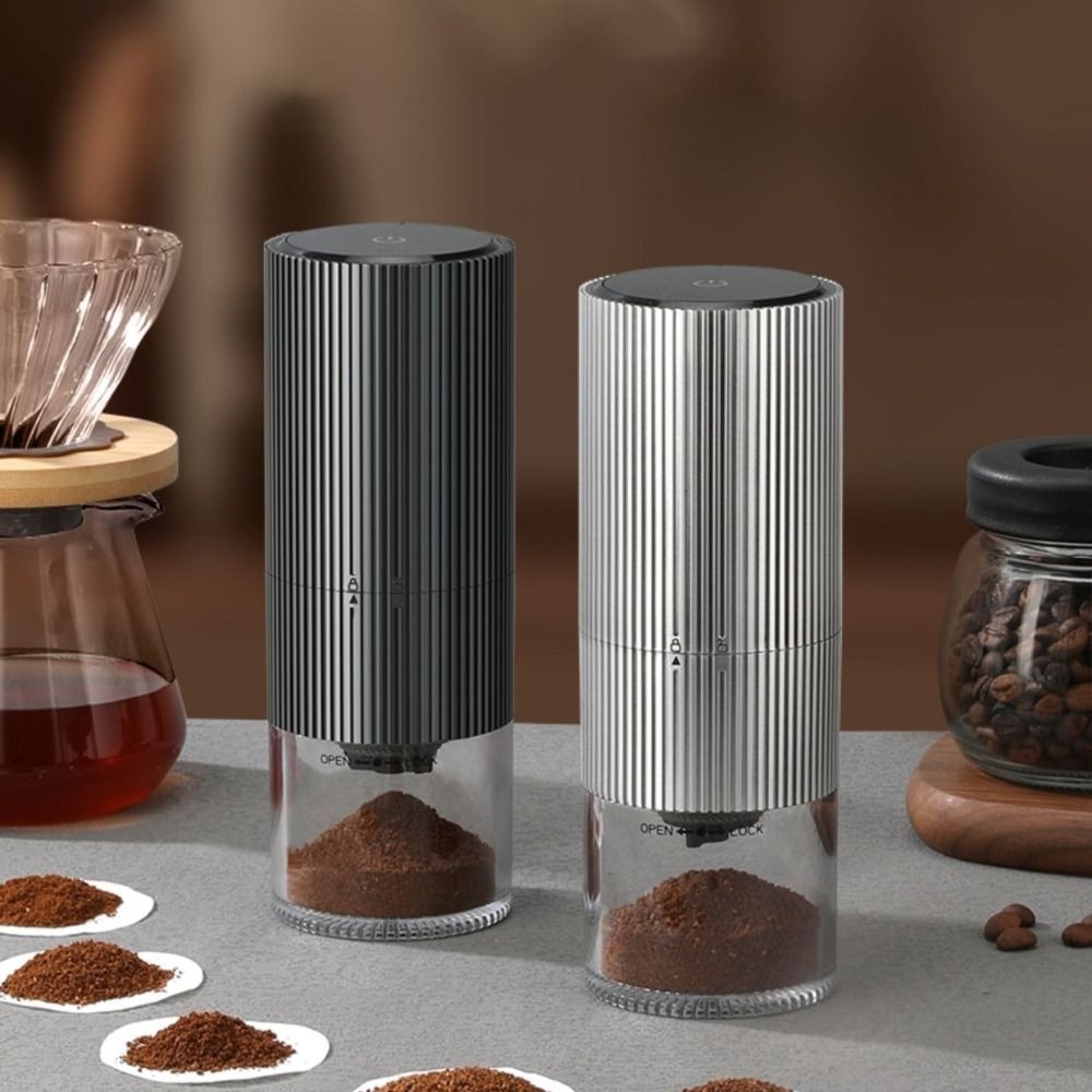 Strip Pattern Portable Coffee  - Coffee Bean Grinder Electric recension och pris
