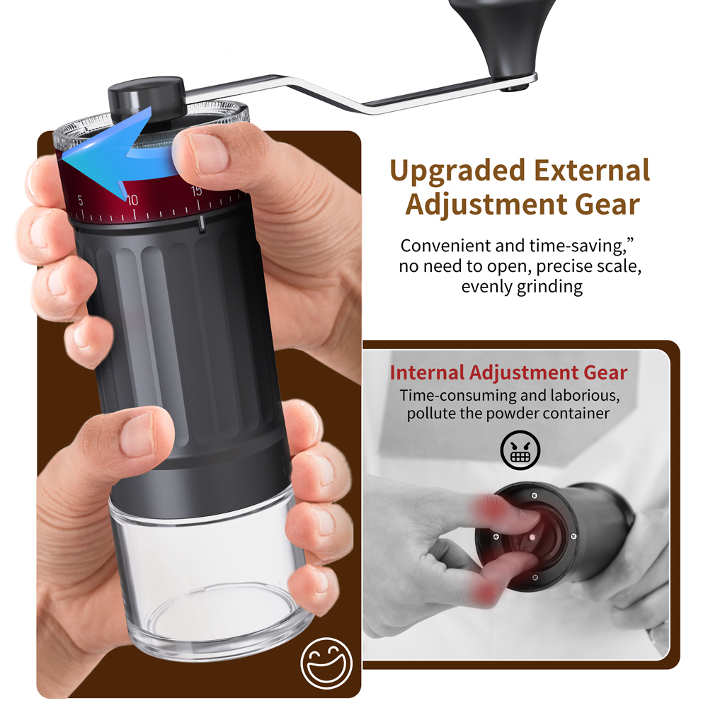 External Adjustable Conical Bu - Coffee Bean Grinder Electric recension och pris